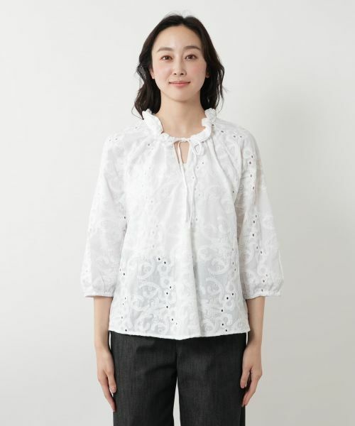 NEMIKA / ネミカ シャツ・ブラウス | アイレット刺繍ブラウス【ROBERT FRIEDMAN】 | 詳細4