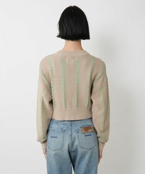 NEMIKA / ネミカ カーディガン・ボレロ | 刺繍デザインカーディガン【Jumper1234】 | 詳細6