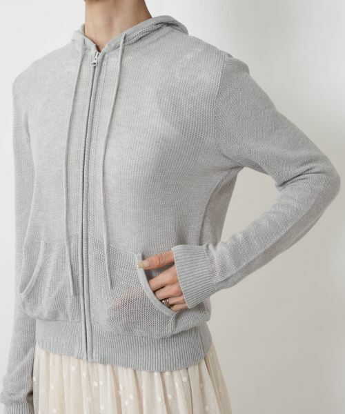 NEMIKA / ネミカ カーディガン・ボレロ | メッシュニットパーカー【Jumper1234】 | 詳細19