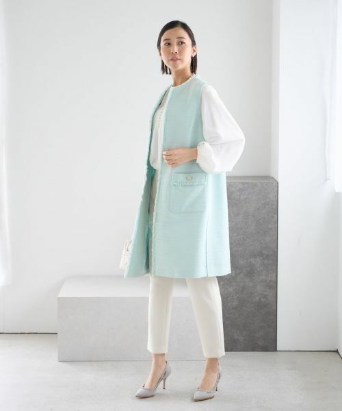 NEMIKA / ネミカ テーラードジャケット | ロングジレ【NEMIKA】 | 詳細10