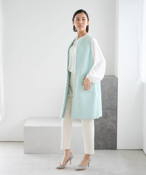NEMIKA / ネミカ テーラードジャケット | ロングジレ【NEMIKA】 | 詳細12