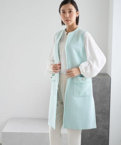 NEMIKA / ネミカ テーラードジャケット | ロングジレ【NEMIKA】 | 詳細15