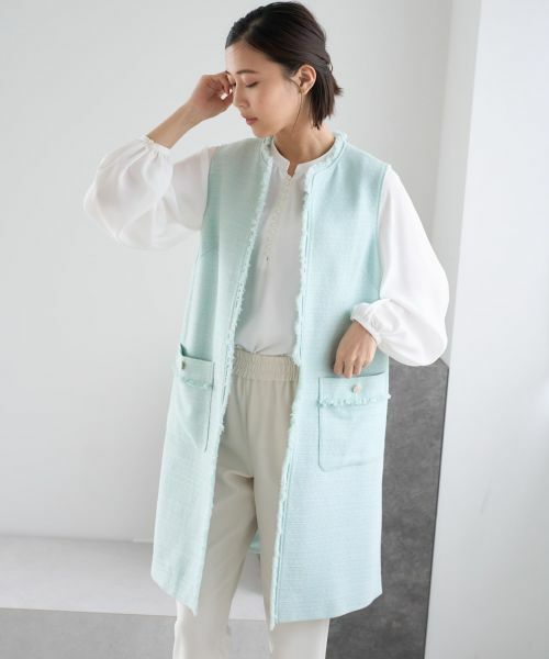 NEMIKA / ネミカ テーラードジャケット | ロングジレ【NEMIKA】 | 詳細16