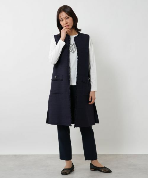 NEMIKA / ネミカ テーラードジャケット | ロングジレ【NEMIKA】 | 詳細17