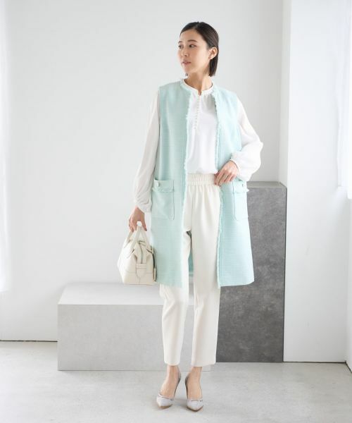 NEMIKA / ネミカ テーラードジャケット | ロングジレ【NEMIKA】 | 詳細8