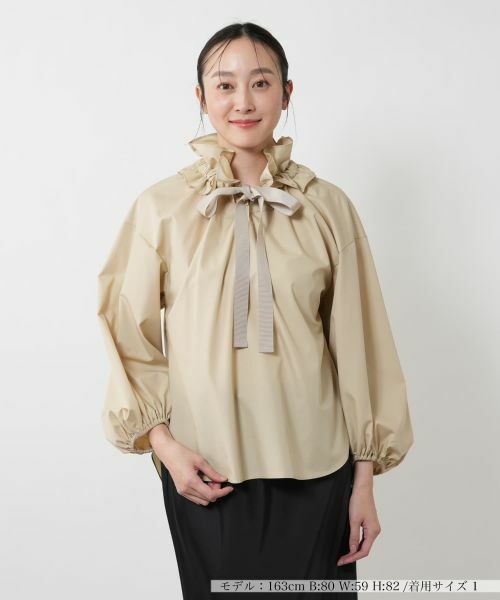 タグ付き新品★NIMES ニーム　フリルネック　半袖ブラウス　白 楽天市場】NIMES ニーム コットンリバティーフリルブラウス