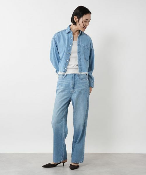 NEMIKA / ネミカ シャツ・ブラウス | クロップドデニムシャツ【UPPER HIGHTS】 | 詳細1