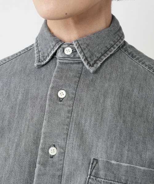NEMIKA / ネミカ シャツ・ブラウス | クロップドデニムシャツ【UPPER HIGHTS】 | 詳細10