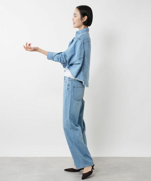 NEMIKA / ネミカ シャツ・ブラウス | クロップドデニムシャツ【UPPER HIGHTS】 | 詳細2