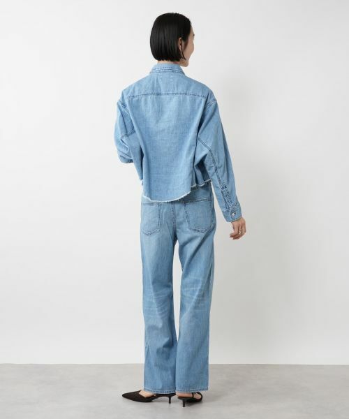 NEMIKA / ネミカ シャツ・ブラウス | クロップドデニムシャツ【UPPER HIGHTS】 | 詳細3