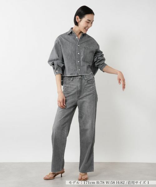 NEMIKA / ネミカ シャツ・ブラウス | クロップドデニムシャツ【UPPER HIGHTS】 | 詳細4