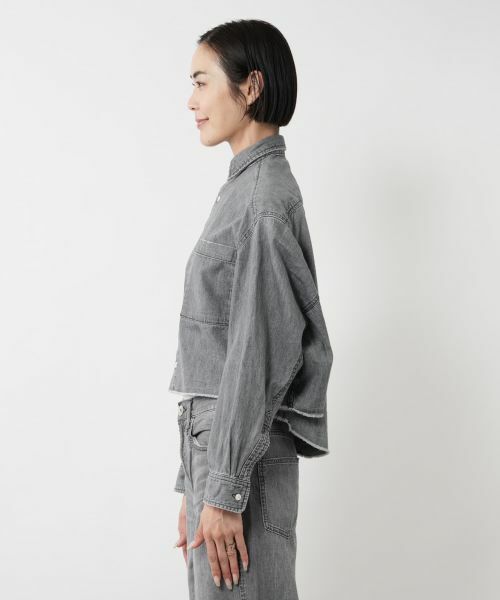 NEMIKA / ネミカ シャツ・ブラウス | クロップドデニムシャツ【UPPER HIGHTS】 | 詳細8