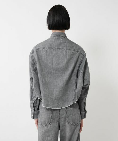 NEMIKA / ネミカ シャツ・ブラウス | クロップドデニムシャツ【UPPER HIGHTS】 | 詳細9