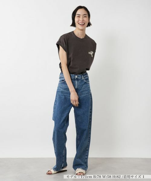 NEMIKA / ネミカ デニムパンツ | ワイドテーパードデニムパンツ【UPPER HIGHTS】 | 詳細1