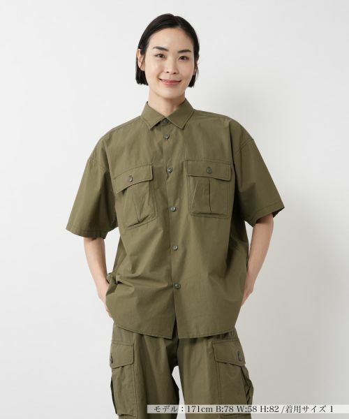 NEMIKA/ネミカ サファリシャツ【UPPER HIGHTS】 グリーン系 9(M) NEMIKA/ネミカ サファリシャツ【UPPER HIGHTS】 グリーン系 9(M)