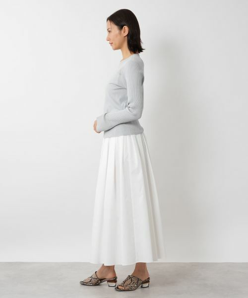 NEMIKA / ネミカ ニット・セーター | シアー切替プルオーバー【NEMIKA】 | 詳細11