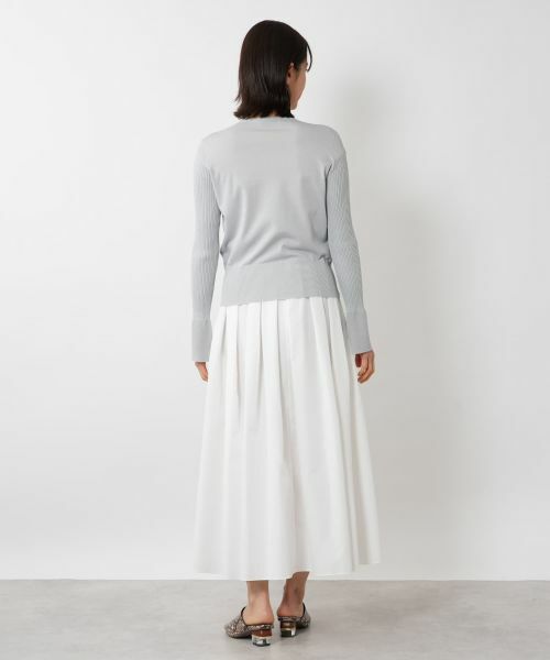 NEMIKA / ネミカ ニット・セーター | シアー切替プルオーバー【NEMIKA】 | 詳細12