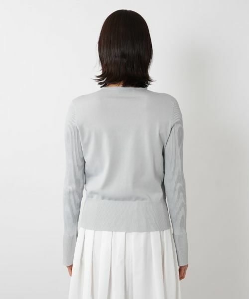NEMIKA / ネミカ ニット・セーター | シアー切替プルオーバー【NEMIKA】 | 詳細15
