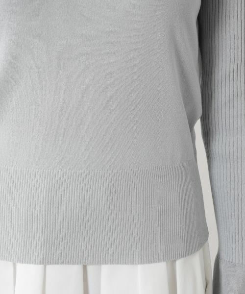 NEMIKA / ネミカ ニット・セーター | シアー切替プルオーバー【NEMIKA】 | 詳細19