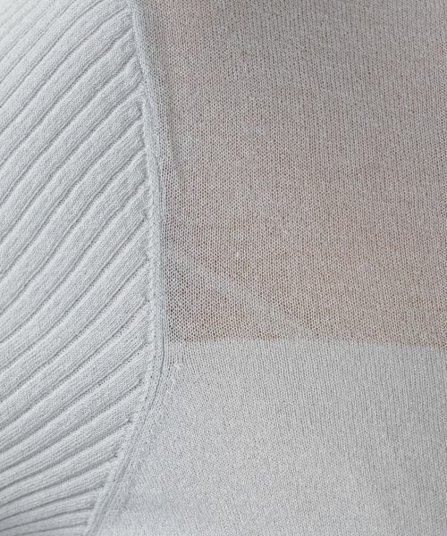NEMIKA / ネミカ ニット・セーター | シアー切替プルオーバー【NEMIKA】 | 詳細20