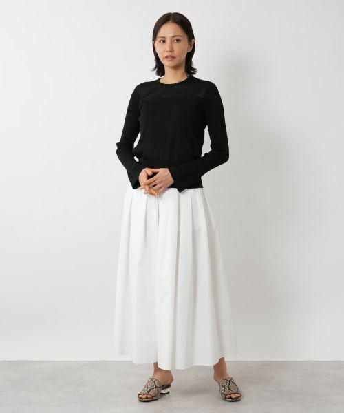 NEMIKA / ネミカ ニット・セーター | シアー切替プルオーバー【NEMIKA】 | 詳細4