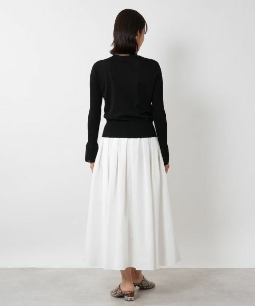 NEMIKA / ネミカ ニット・セーター | シアー切替プルオーバー【NEMIKA】 | 詳細6