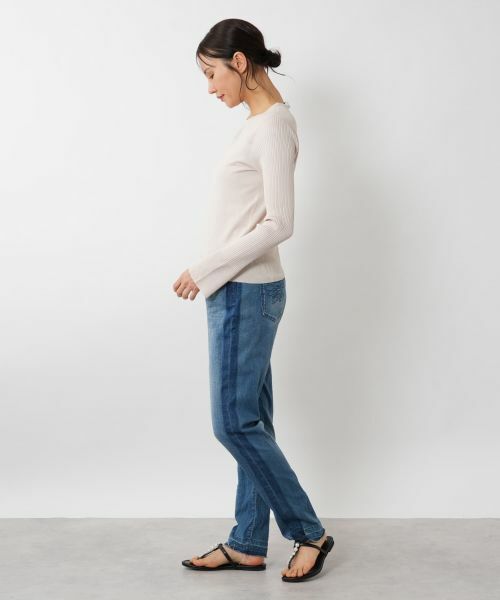 NEMIKA / ネミカ ニット・セーター | シアー切替プルオーバー【NEMIKA】 | 詳細8