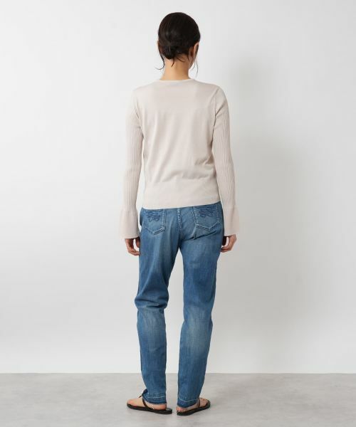 NEMIKA / ネミカ ニット・セーター | シアー切替プルオーバー【NEMIKA】 | 詳細9