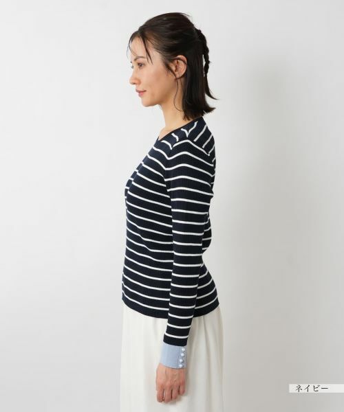 NEMIKA / ネミカ ニット・セーター | ボーダープルオーバー【NEMIKA】 | 詳細11