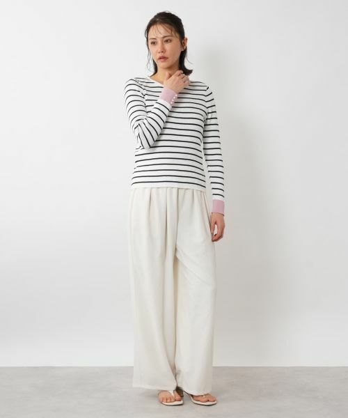 NEMIKA / ネミカ ニット・セーター | ボーダープルオーバー【NEMIKA】 | 詳細4