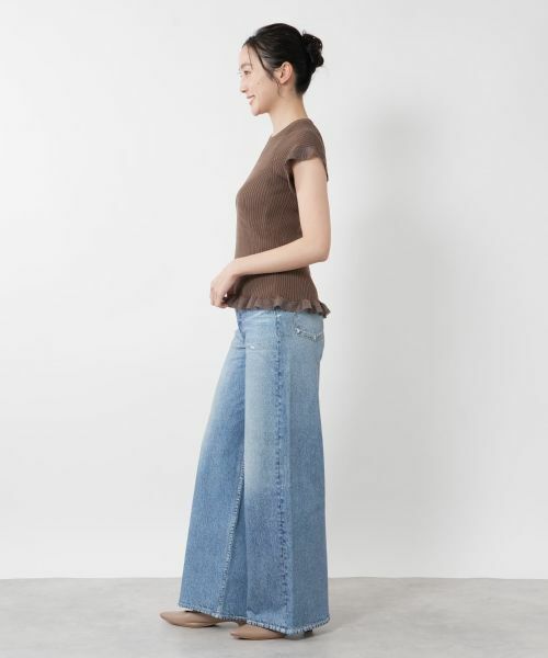 NEMIKA / ネミカ ニット・セーター | フリルスリーブニット【NEMIKA】 | 詳細5