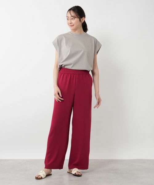 NEMIKA / ネミカ その他パンツ | ウエストギャザーワイドパンツ【NEMIKA】 | 詳細1