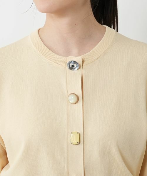 NEMIKA / ネミカ カーディガン・ボレロ | ビジューボタンカーディガン【torrazzo donna】 | 詳細10