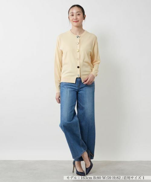 NEMIKA / ネミカ カーディガン・ボレロ | ビジューボタンカーディガン【torrazzo donna】 | 詳細4