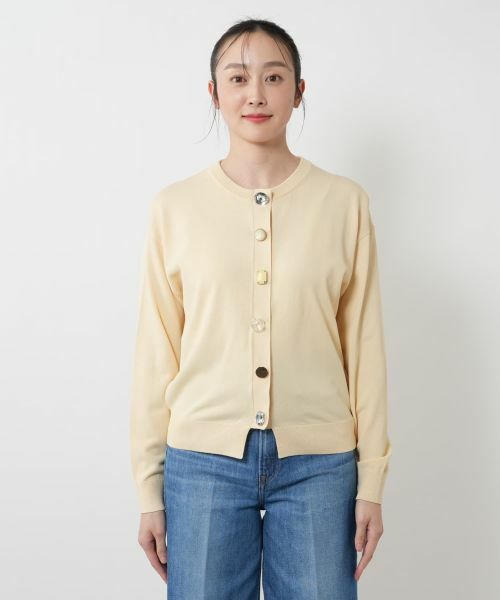 NEMIKA / ネミカ カーディガン・ボレロ | ビジューボタンカーディガン【torrazzo donna】 | 詳細7