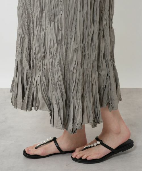 NEMIKA / ネミカ ドレス | シワ加工2WAYワンピース【torrazzo donna】 | 詳細17