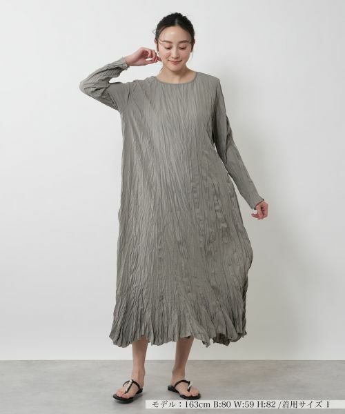 NEMIKA / ネミカ ドレス | シワ加工2WAYワンピース【torrazzo donna】 | 詳細7