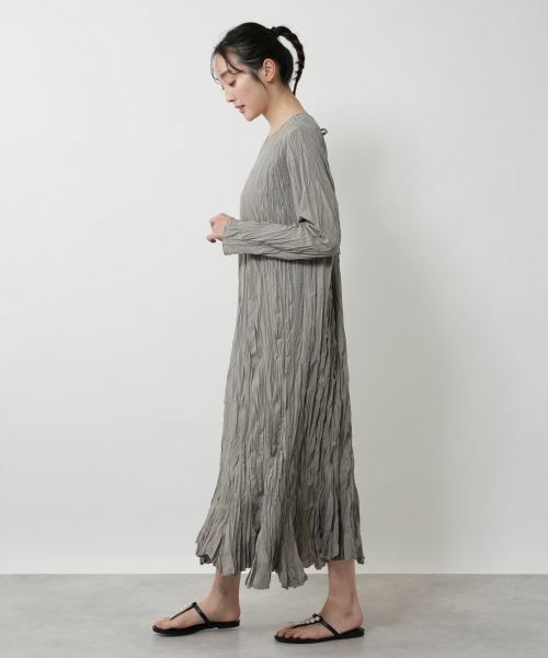 NEMIKA / ネミカ ドレス | シワ加工2WAYワンピース【torrazzo donna】 | 詳細8