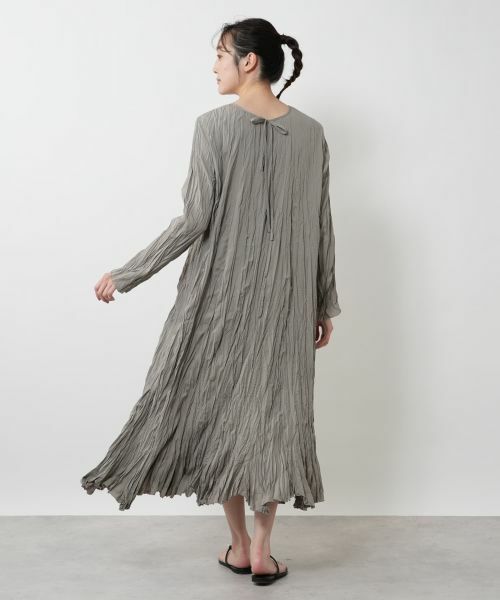 NEMIKA / ネミカ ドレス | シワ加工2WAYワンピース【torrazzo donna】 | 詳細9