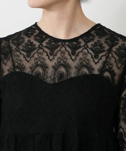 NEMIKA / ネミカ ドレス | レースティアードワンピース【torrazzo donna】 | 詳細10