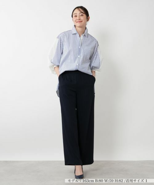 NEMIKA / ネミカ シャツ・ブラウス | 異素材スリーブブラウス【Lallia Mu】 | 詳細1