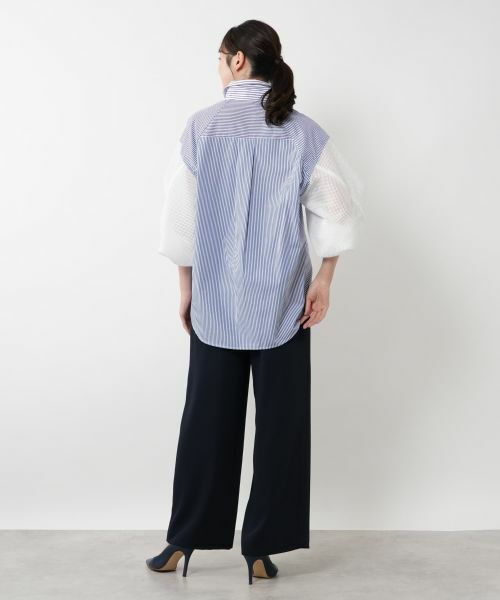 NEMIKA / ネミカ シャツ・ブラウス | 異素材スリーブブラウス【Lallia Mu】 | 詳細3