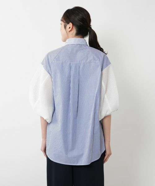 NEMIKA / ネミカ シャツ・ブラウス | 異素材スリーブブラウス【Lallia Mu】 | 詳細6