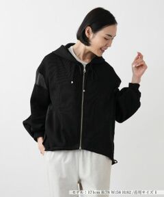 NEMIKA / ネミカ テーラードジャケット | 異素材切替フーデッドジャケット【Lallia Mu】