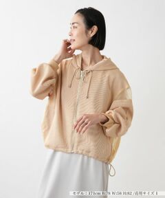 NEMIKA / ネミカ テーラードジャケット | 異素材切替フーデッドジャケット【Lallia Mu】