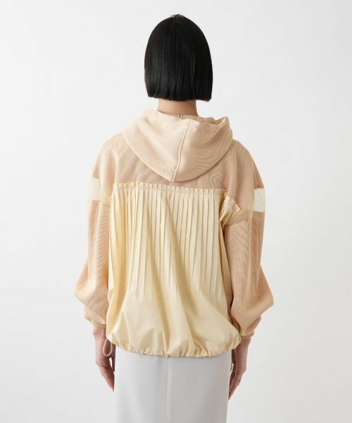 NEMIKA / ネミカ テーラードジャケット | 異素材切替フーデッドジャケット【Lallia Mu】 | 詳細12