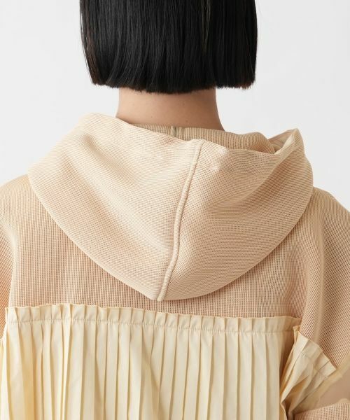 NEMIKA / ネミカ テーラードジャケット | 異素材切替フーデッドジャケット【Lallia Mu】 | 詳細14
