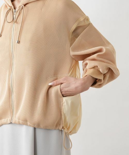 NEMIKA / ネミカ テーラードジャケット | 異素材切替フーデッドジャケット【Lallia Mu】 | 詳細18