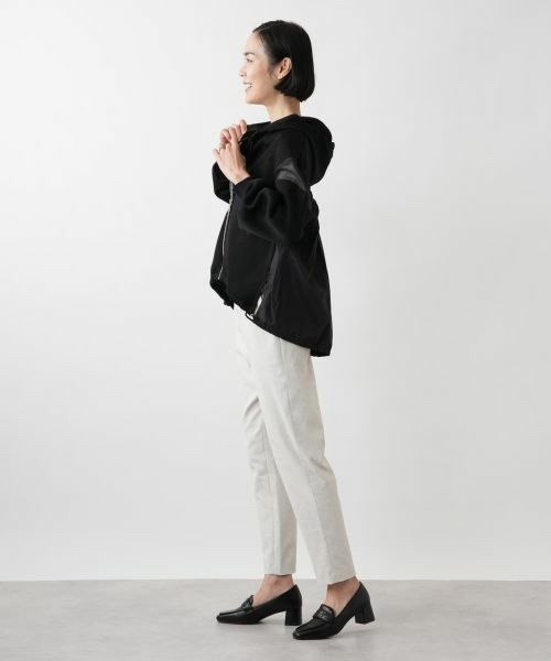 NEMIKA / ネミカ テーラードジャケット | 異素材切替フーデッドジャケット【Lallia Mu】 | 詳細5