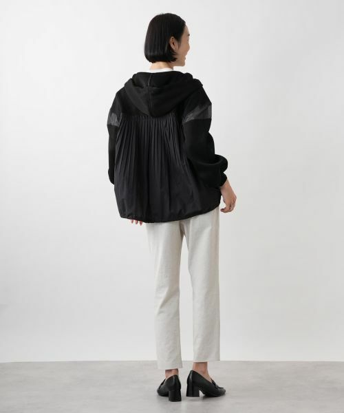 NEMIKA / ネミカ テーラードジャケット | 異素材切替フーデッドジャケット【Lallia Mu】 | 詳細6